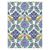 Monogram Azulejo Ceramic Style Ornament Tafelkleed (Voorkant)