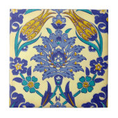 Monogram Azulejo Ceramic Style  Ornament Tegeltje (Voorkant)
