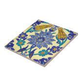 Monogram Azulejo Ceramic Style Ornament Tegeltje (Zijkant)