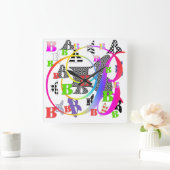 MONOGRAM B+B VIERKANTE KLOK (Huis)