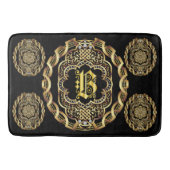 Monogram B Bath Mats past de Achterkleur van de Ve Badmat (Voorkant)