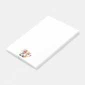 Monogram B, bloemontwerp, Post-it® Notes (Schuin)
