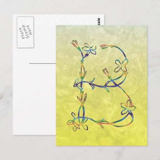 MONOGRAM B BRIEFKAART (Voorkant / Achterkant)