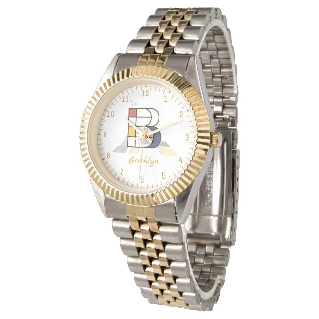 Monogram "B" - Brooklyn Horloge (Gekanteld)