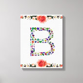 Monogram B Canvas Afdruk (Voorkant)
