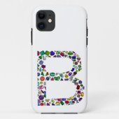 Monogram B Case-Mate iPhone Case (Achterkant)