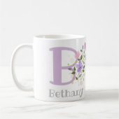 Monogram B & Christelijke naam Bethany Koffiemok (Links)