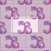 Monogram B decoratieve gepersonaliseerde brief sto Stof (Delen)