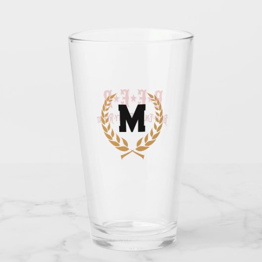 Monogram "B*E*E*R" Glas (Achterkant)