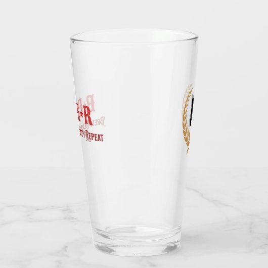 Monogram "B*E*E*R" Glas (Links)