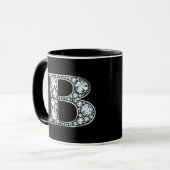 Monogram B Faux Diamond Mok (Voorkant links)
