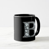 Monogram B Faux Diamond Mok (Voorkant rechts)