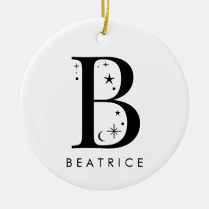 Monogram B hemelse naam Keramisch Ornament