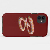 Monogram B in Rozen Patroon Iphone 5 hoesjes (Achterkant (horizontaal))