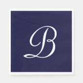 Monogram 'B' in wit schrift Servet (Voorkant)