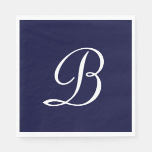 Monogram "B" in wit script Servet