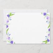 Monogram B is voor Baby shower Foto Kaart (Achterkant)