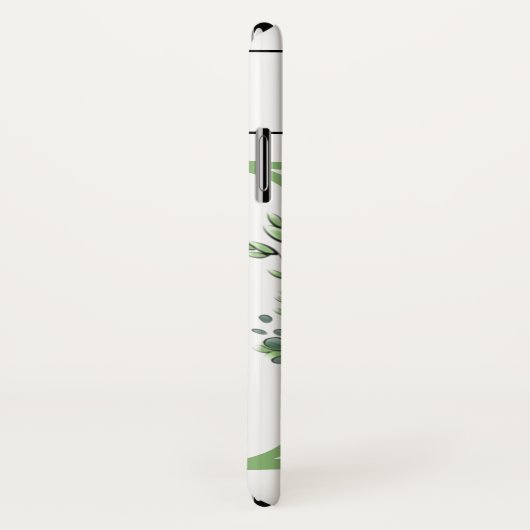 Monogram B lavender Eucalyptus Case-Mate iPhone Case (Achterkant / rechts)