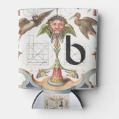 Monogram B, letter B, alfabet B, monogram A+B Blikjeskoeler (Voorkant)