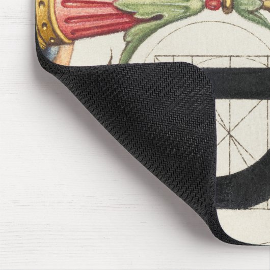 Monogram B, letter B, alfabet B, monogram A+B Muismat (Hoek)