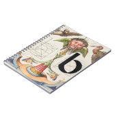 Monogram B, letter B, alfabet B, monogram A+B Notitieboek (Linkerzijde)