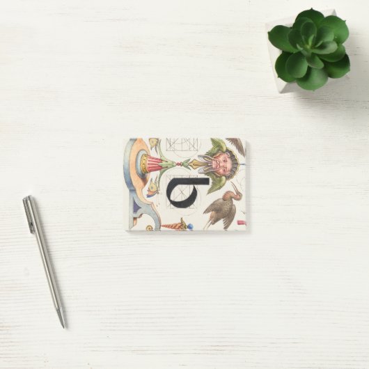 Monogram B, letter B, alfabet B, monogram A+B Post-it® Notes (Kantoor)