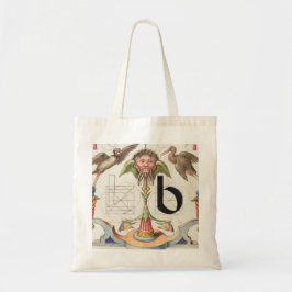 Monogram B, letter B, alfabet B, monogram A+B Tote Bag