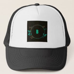 Monogram B Letter Gedrukte tekst Trucker Hoed Pet