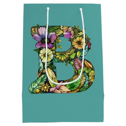 Monogram B overvloedig T-shirt Medium Cadeauzakje (Achterkant)