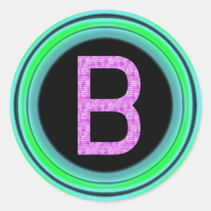 Monogram "B" Ronde Sticker