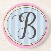 Monogram B Sandstone Onderzetter (Voorkant)