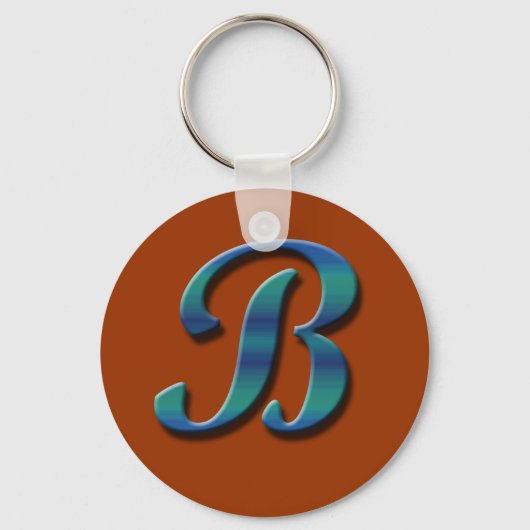 Monogram B Sleutelhanger (Voorkant)