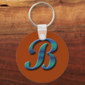 Monogram B Sleutelhanger (Voorkant)