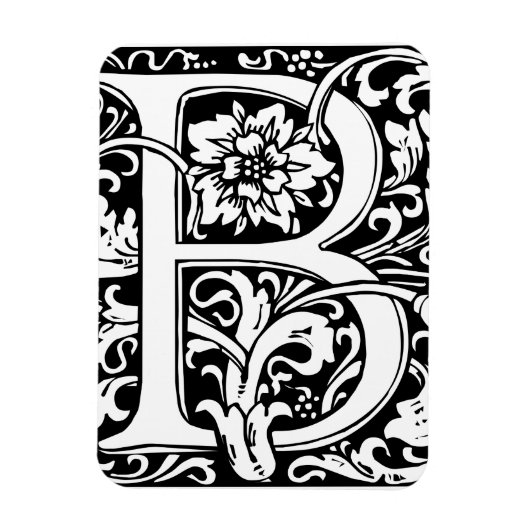 Monogram B Victoriaans Magneet (Verticaal)