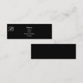 Monogram B-visitekaartjes Mini Visitekaartje (Voorkant / Achterkant)