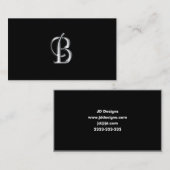 Monogram B-visitekaartjes Visitekaartje (Voorkant / Achterkant)
