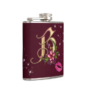 Monogram B Wrapped Flask, 6 oz. Heupfles (Rechts)
