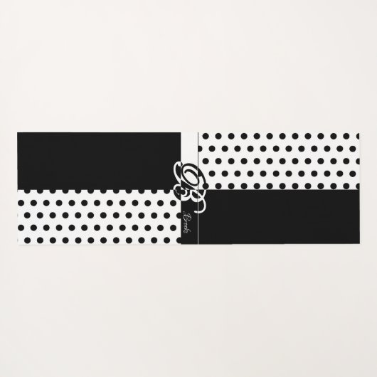 Monogram B Yogamat (Achterkant (horizontaal))