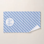 Monogram Baby Blue Handdoek (Handdoek)