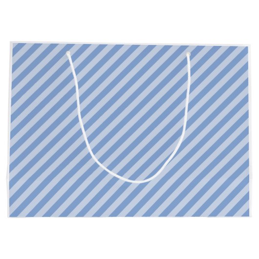 Monogram Baby Blue Large Gift Bag Groot Cadeauzakje (Achterkant)