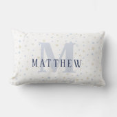 Monogram Baby Boy Navy Nursery Decor Pillow Kussen (Voorkant)