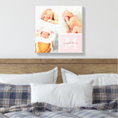 Monogram Baby Foto Collage Canvas afdrukken (Insitu (Slaapkamer))