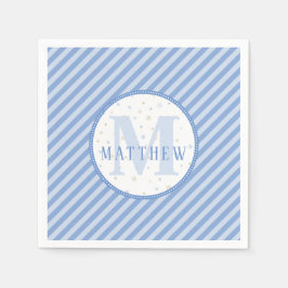 Monogram Baby Jongen Blauw Servet