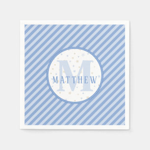 Monogram Baby Jongen Blauw Servet