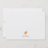 Monogram Baby Rattle Shower Uitnodiging (Achterkant)