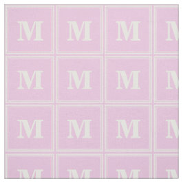 Monogram baby roze stof