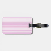 Monogram baby roze strepen bagagelabel (Achterkant horizontaal)