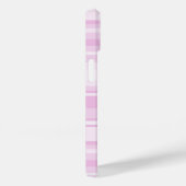 Monogram baby roze strepen Case-Mate iPhone case (Achterkant / Rechts)