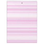 Monogram baby roze strepen klembord (Achterkant)