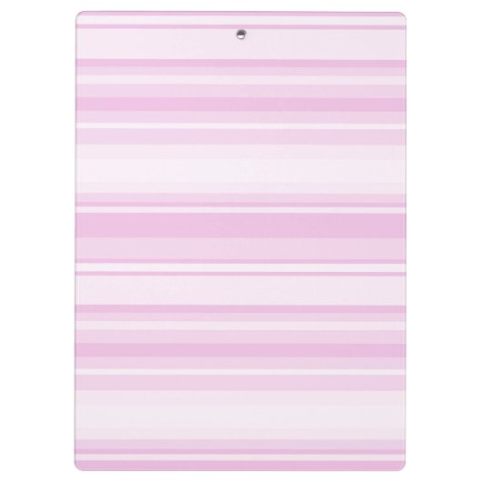Monogram baby roze strepen klembord (Achterkant)